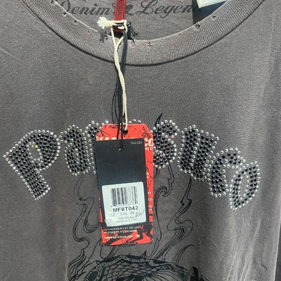 Parasuco Vintage Weekend Warrior Embellished Tee Sz 2X - Picture 4 of 14